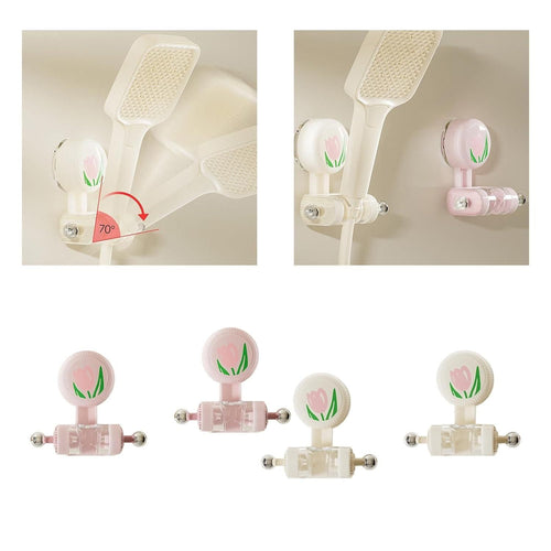 Adjustable Suction Cup Bracket Bathroom Wall Mount Cute Handheld Shower Head Holder For Children Bathroom Accessories